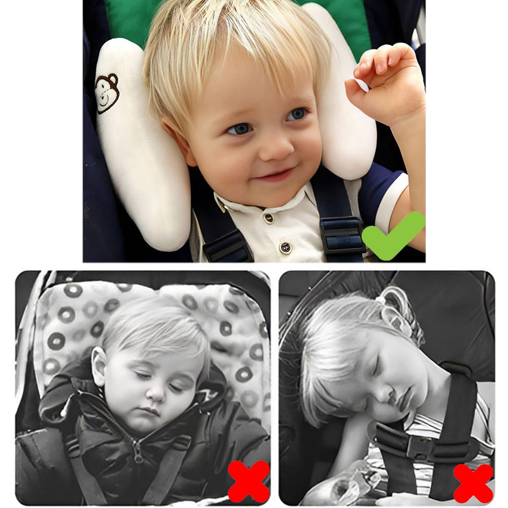 Close-up of Winsation plush outer fabric for baby head comfort.