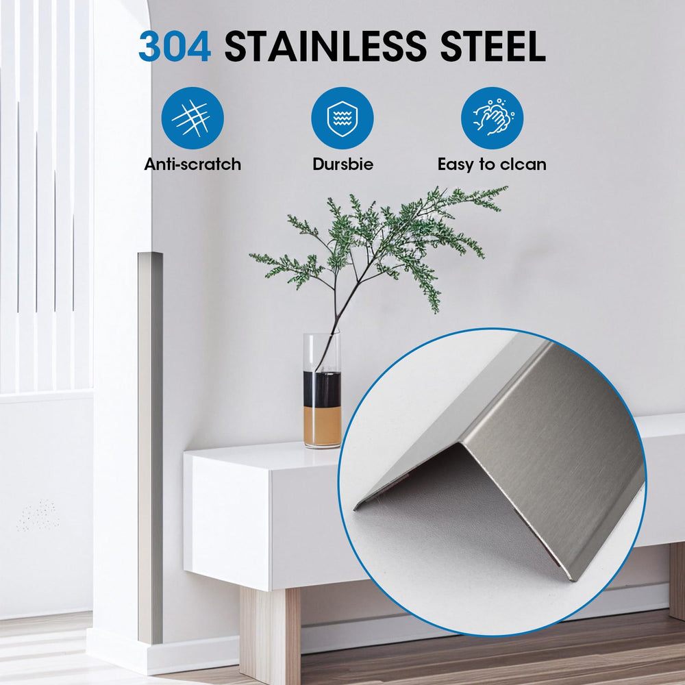 WINSMAR 304 stainless steel corner protector highlights a modern 90-degree design.