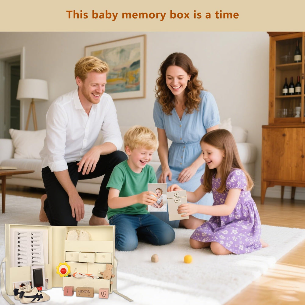 Milestone stickers included for baby photo prop ideas.