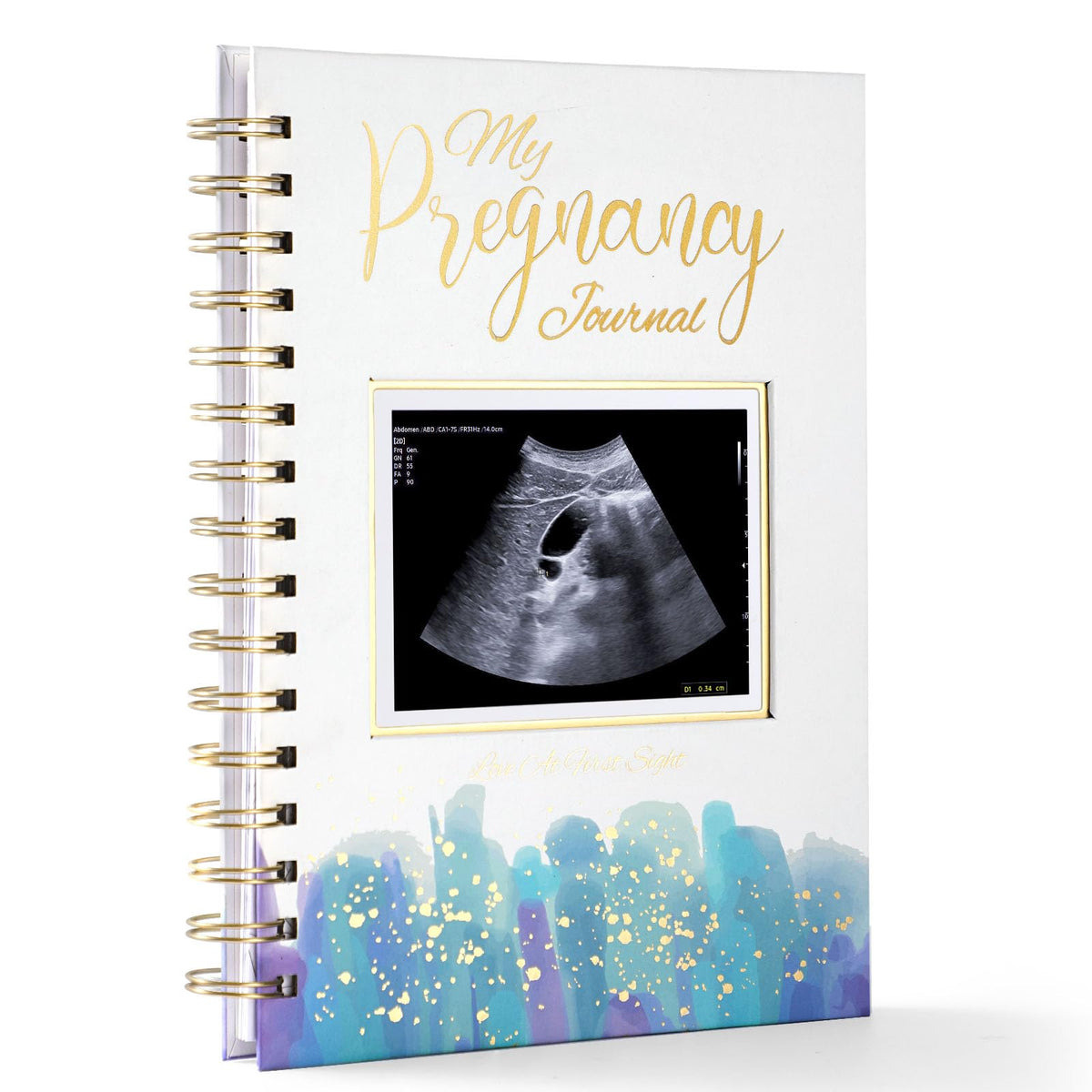 WINTC pregnancy journal cover with ultrasound pocket for keepsakes