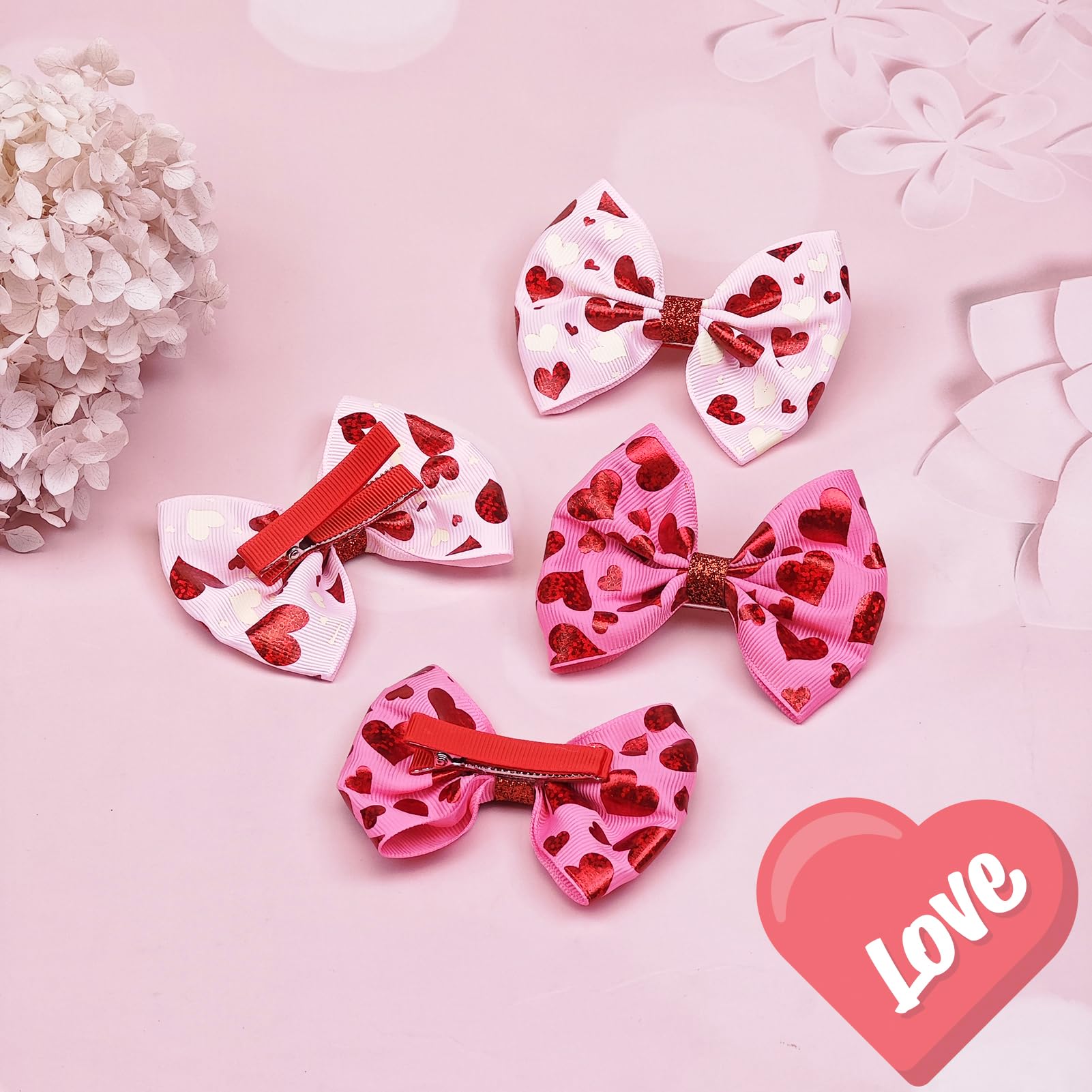Winthrop bow hair clip worn on a girl's hair for cute everyday charm.