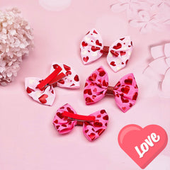 Winthrop bow hair clip worn on a girl's hair for cute everyday charm.
