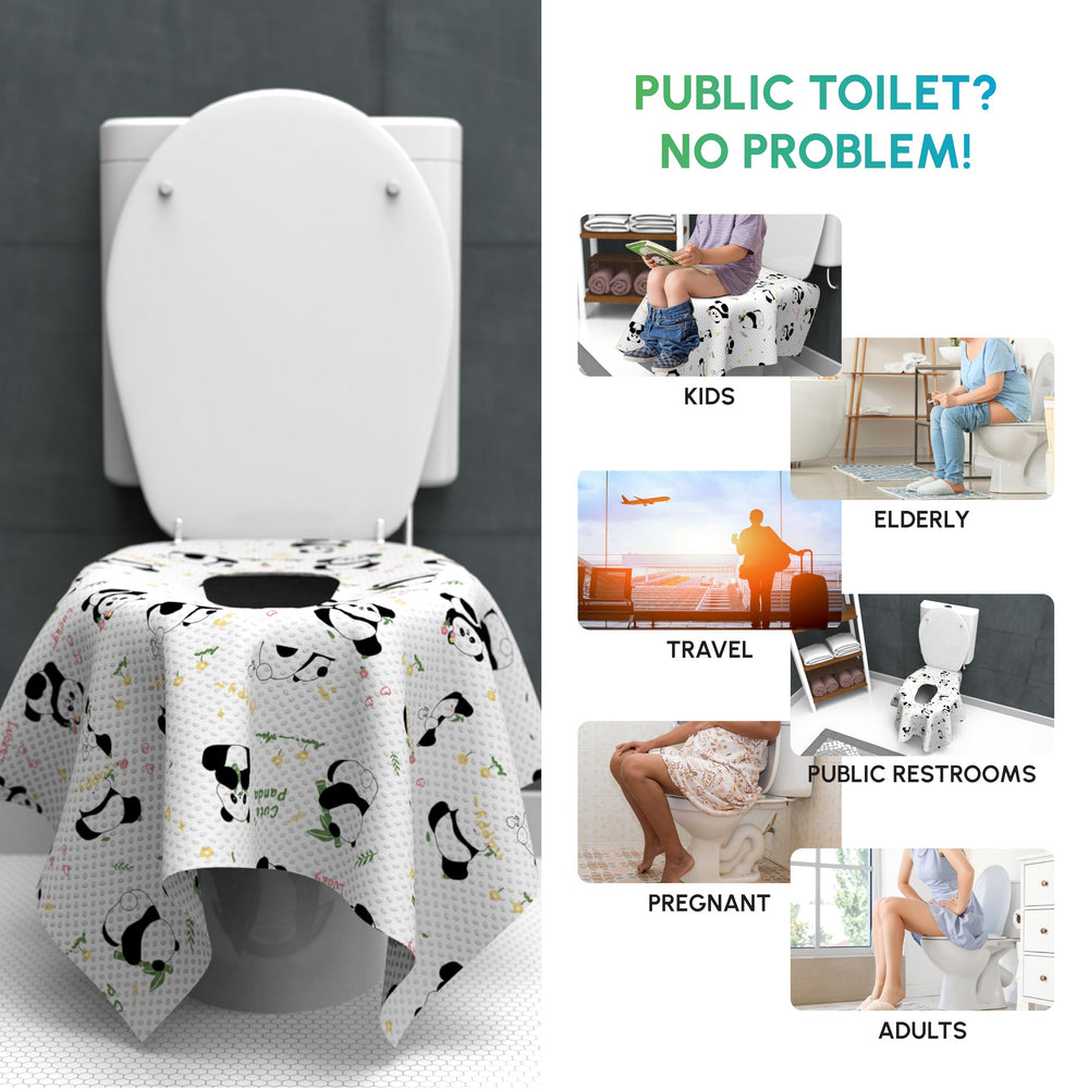WIPEOUTX public restroom hygiene barrier for adults and kids alike.