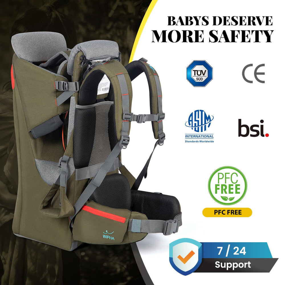 WIPHA carrier with under-seat storage and insulated pocket for warm milk and essentials.