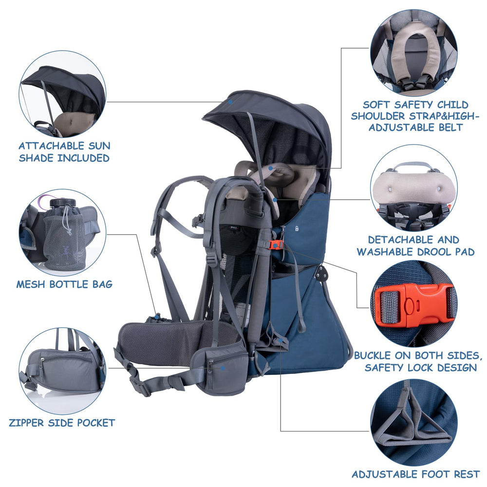 WIPHA adjustable-seat feature grows with your child for growing comfort