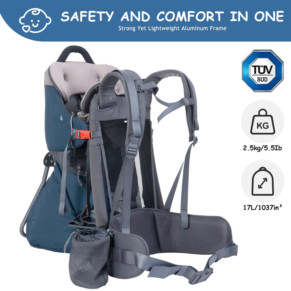 WIPHA baby carrier back ventilation design keeps you cool during warm hikes