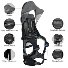 WIPHA lightweight aluminum frame reduces fatigue on long hikes