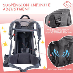 WIPHA safety belt system secures the baby during outings.