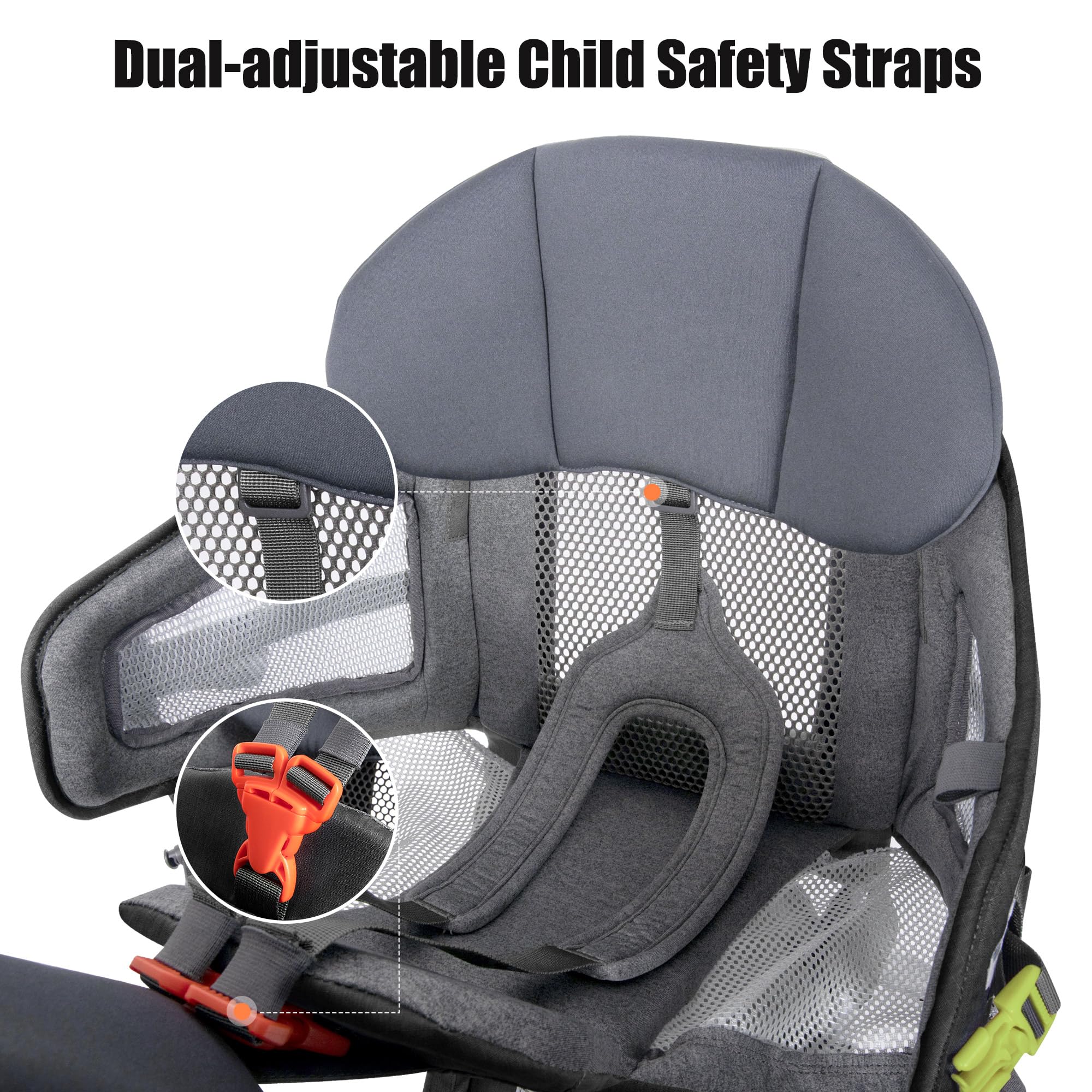 WIPHA padded hip belt distributes weight for comfort