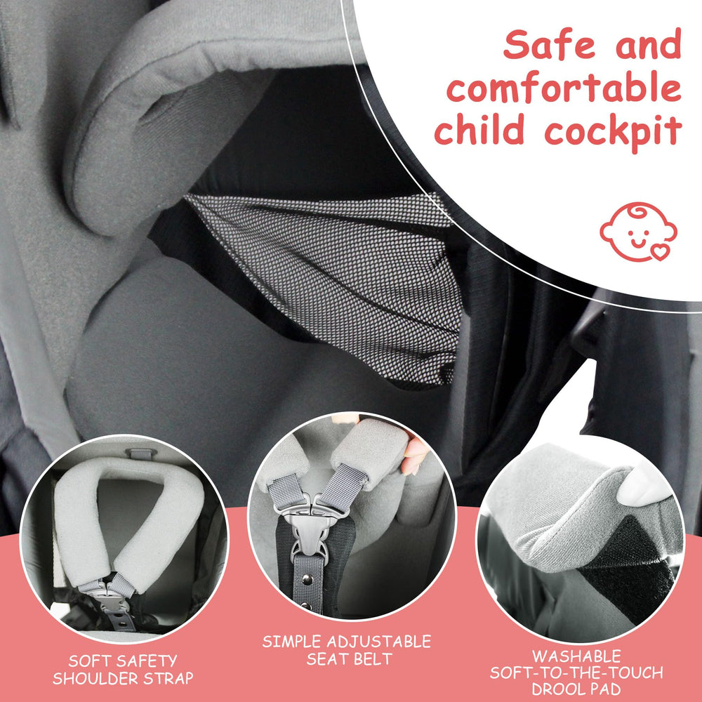 WIPHA zippered child backrest mesh for ventilation.