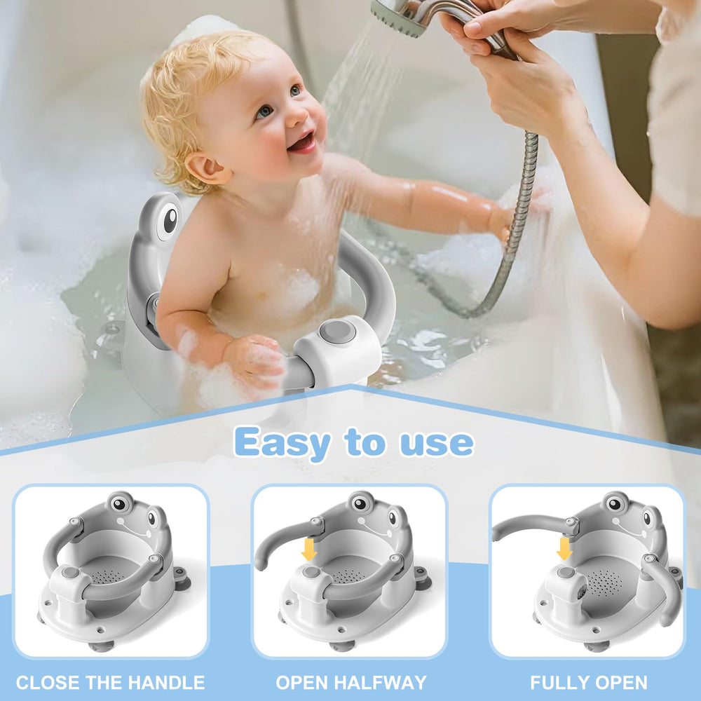 wiqins ergonomic bath seat supports head and back during bath.
