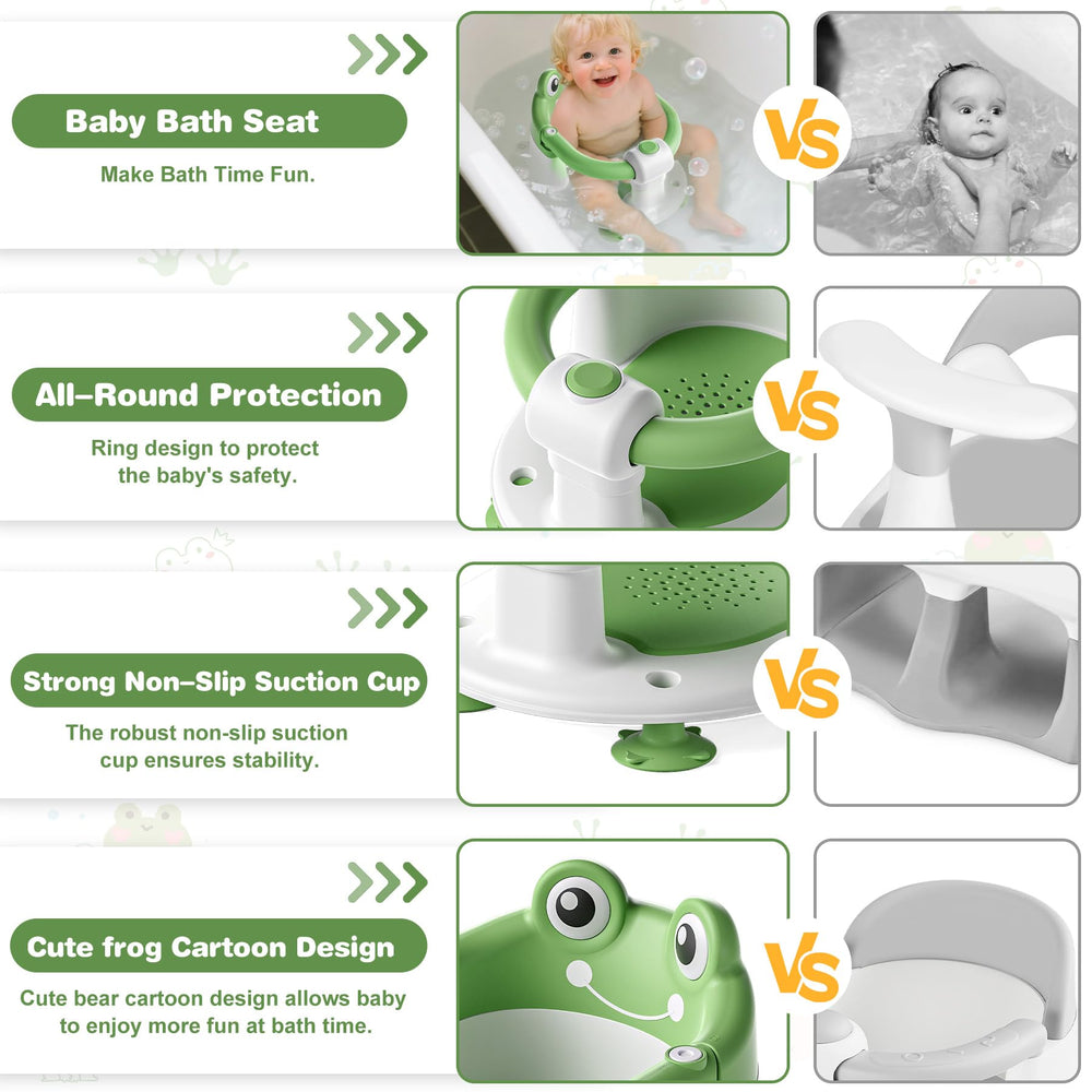 wiqins bath seat offers 360-degree protection with a secure rail for safe bathing