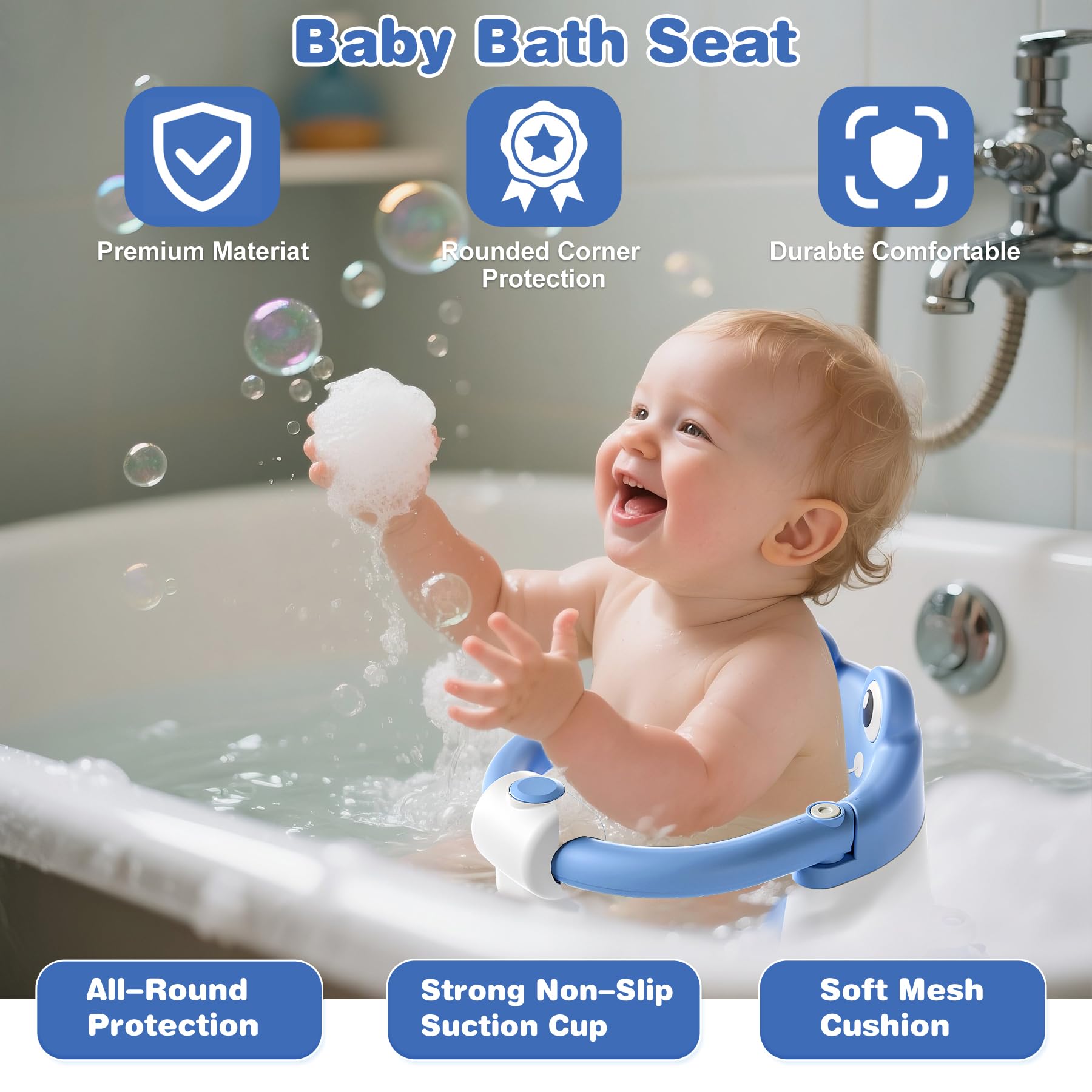 wiqins frog-design bath seat adds playful charm to bath time