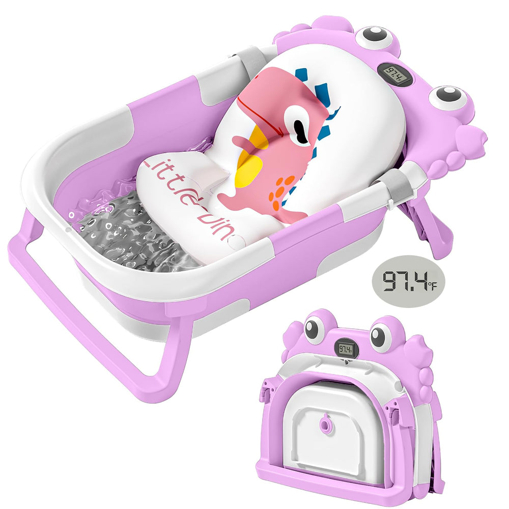 wiqins collapsible baby bathfold for compact storage and quick setup