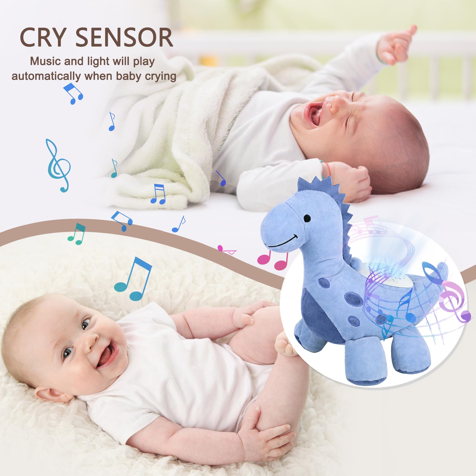 WIQINS portable night light and sound aid for bedtime anywhere