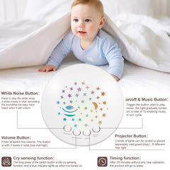 WIQINS star light projection night light with eight patterns for soothing visuals