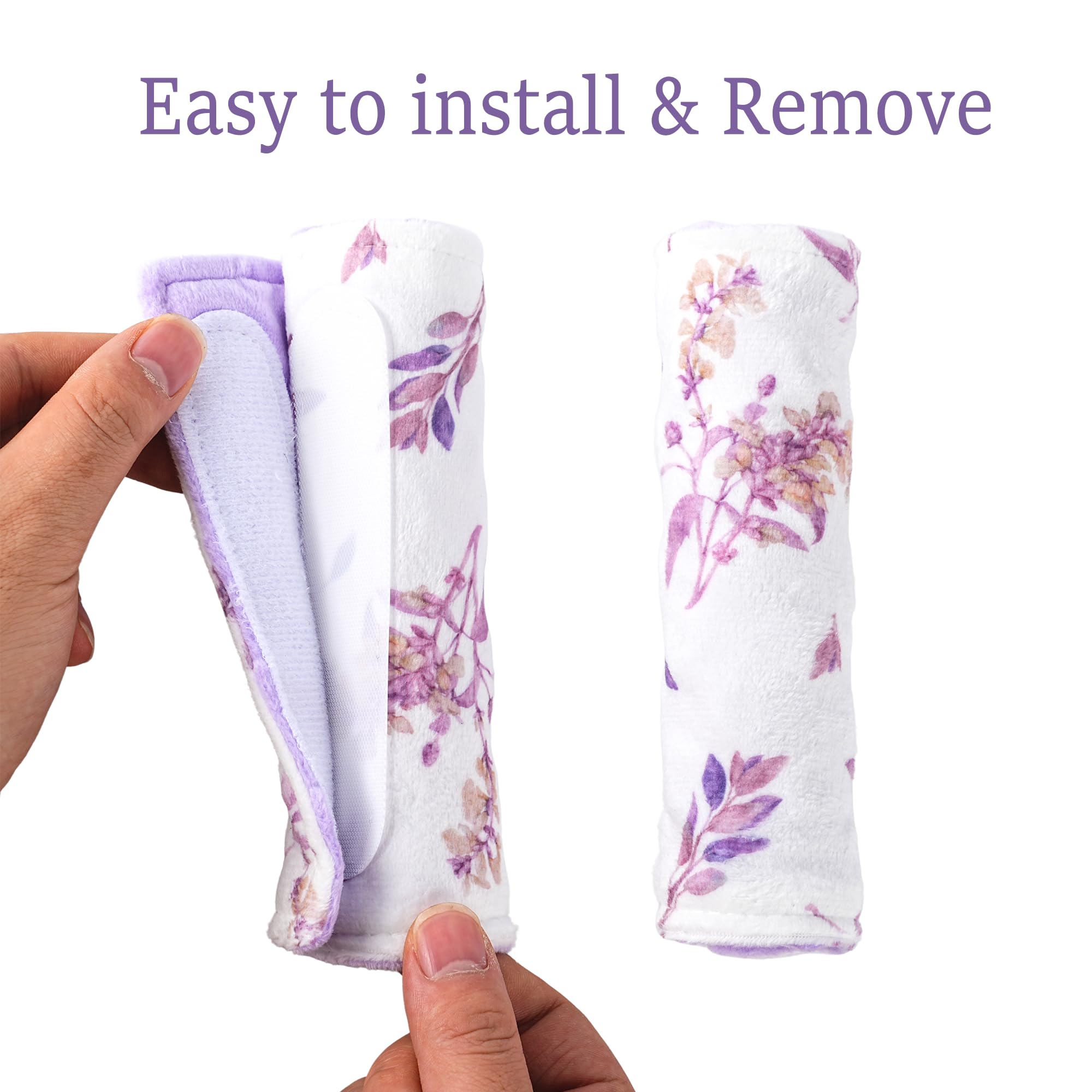 Wirein soft breathable strap pad protects delicate skin during car rides