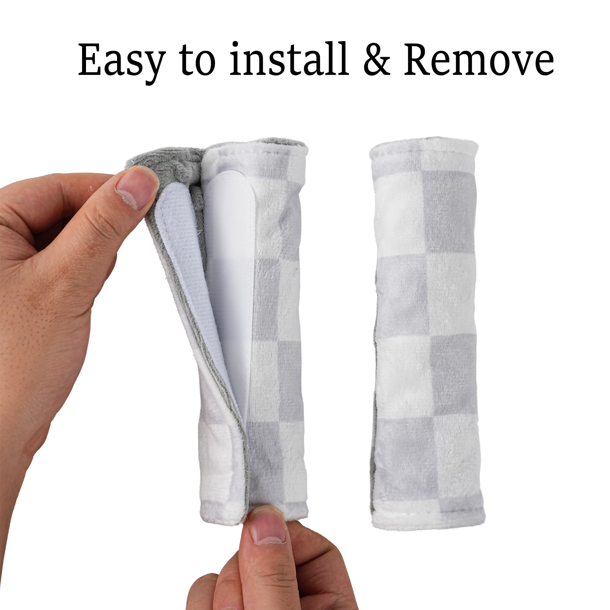 Wirein easy-attach strap cover installs quickly for car seats, strollers, and high chairs