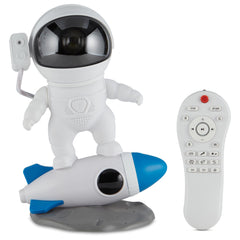 Rocket Man Nebula projection lights walls with a calming cosmos display.