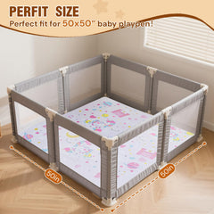 Wirhao Baby Play Mat silicone non-slip bottom keeps in place