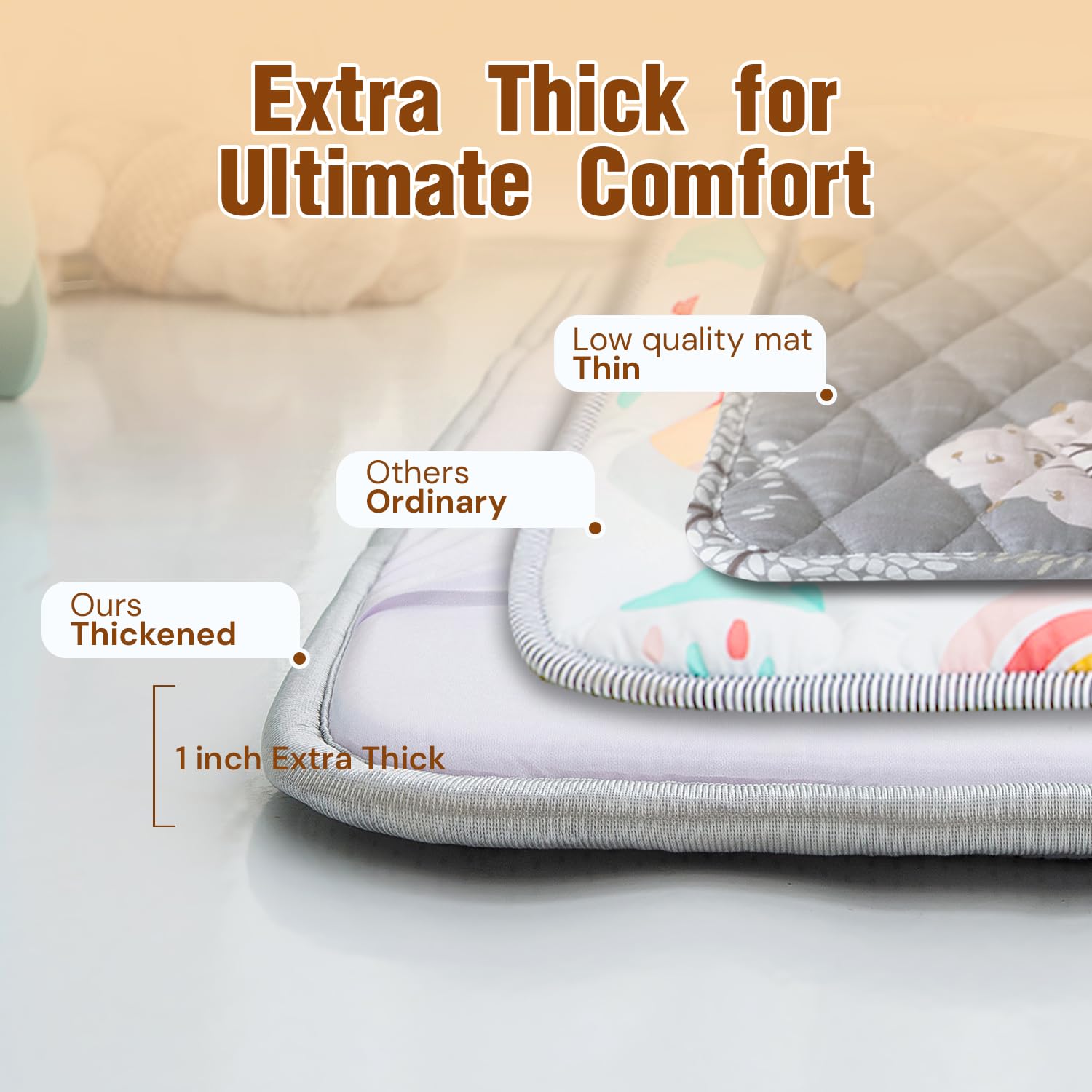 Wirhao Baby Play Mat vacuum-pack expansion ready for use