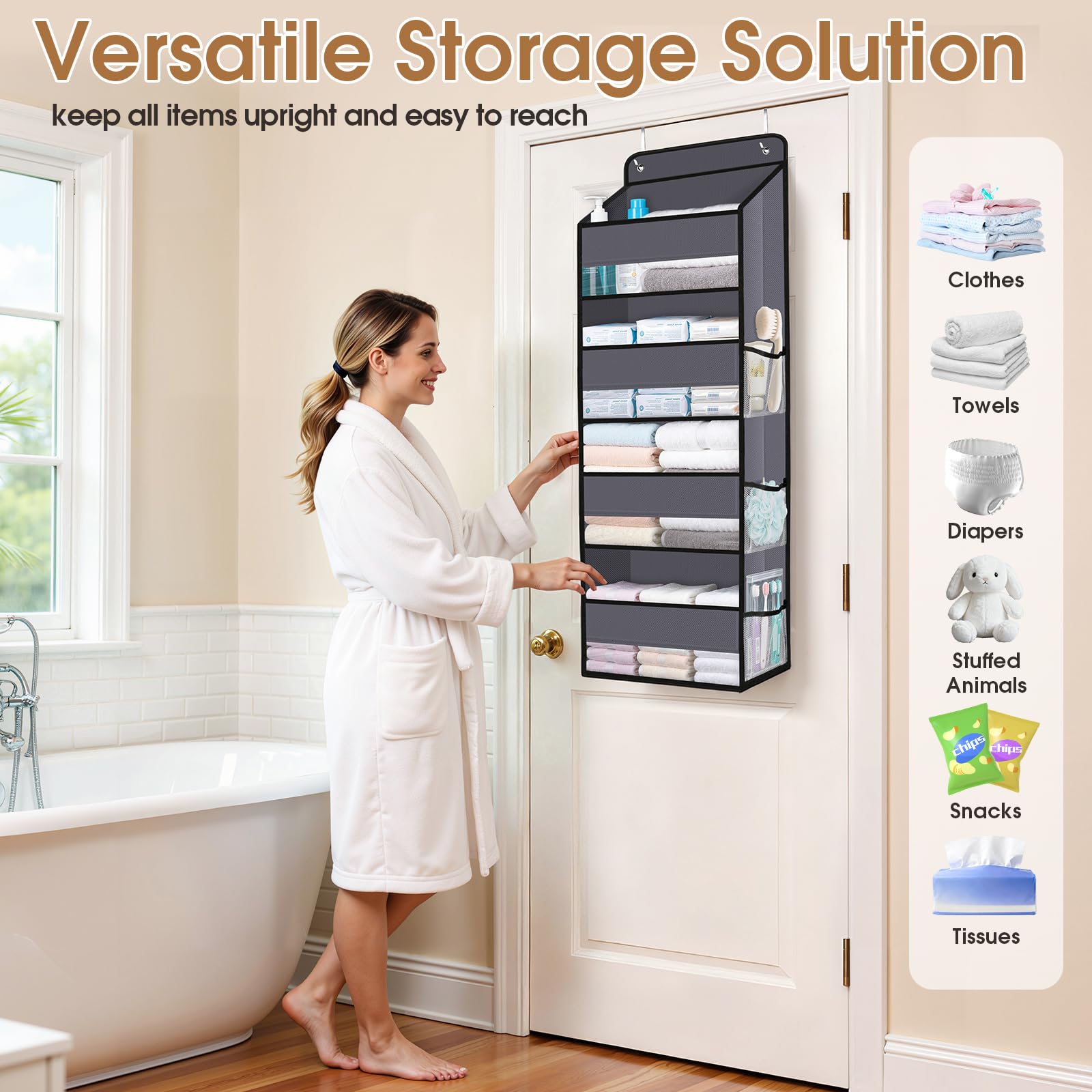WiseLife versatile-use across nursery, bathroom, pantry for clutter control.