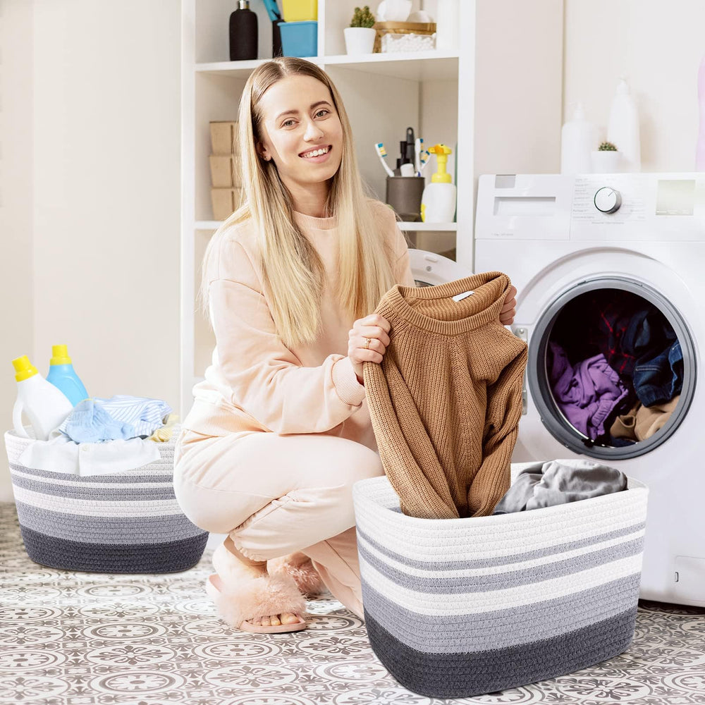 WISELIFE nursery-safe material basket suitable for kids' items.