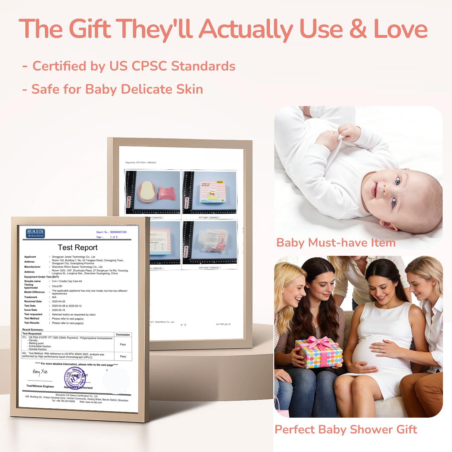 Wishbird baby bath time scene shows calm, efficient cradle cap care.