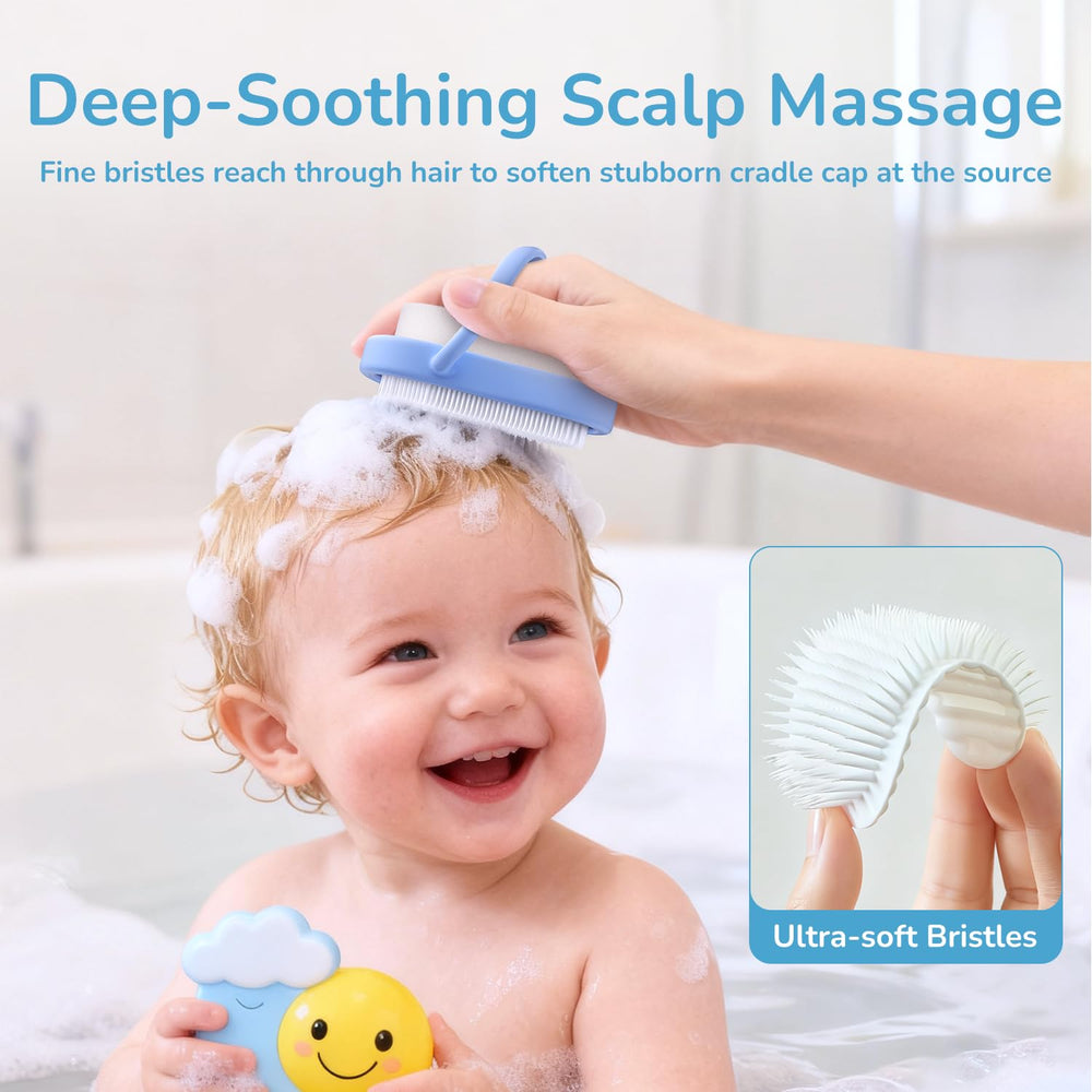 Wishbird soft silicone bristles glide through hair without irritation.