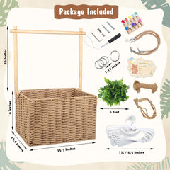 Wisreach baby shower crate with handles and clips for easy transport and display.