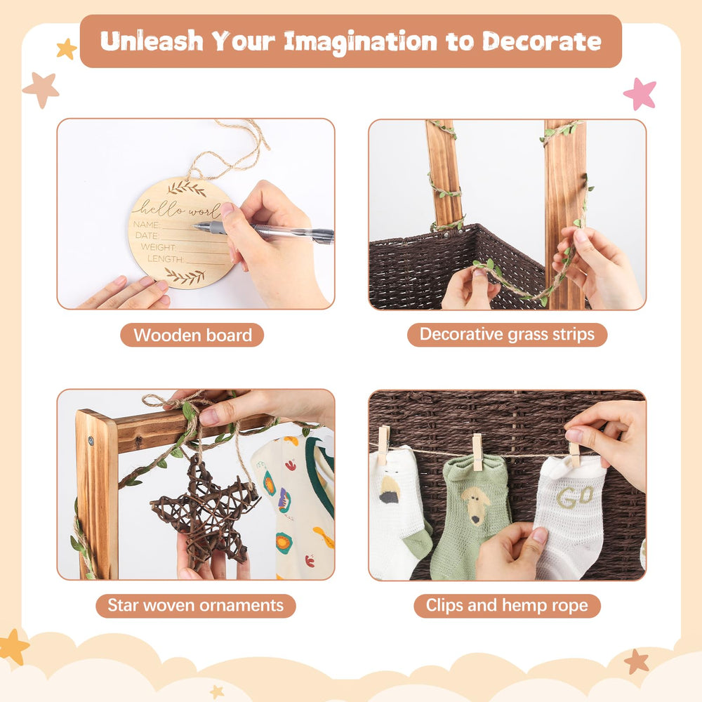 Wisreach storage crate with frame demonstrating dual-use design for gifts.