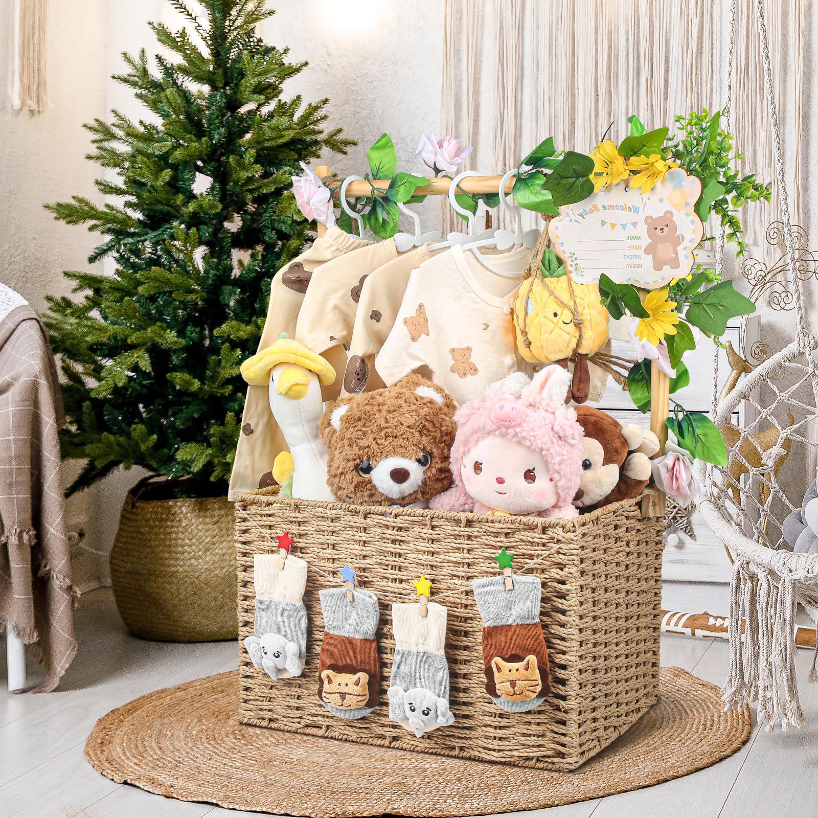 Wisreach durable burr-free finish ensures safe, long-lasting baby gift storage.