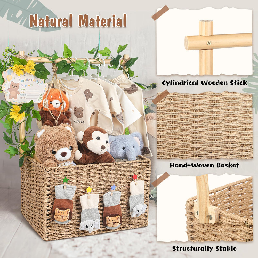 Wisreach hanging basket kit for baby shower, ready to organize nursery items.