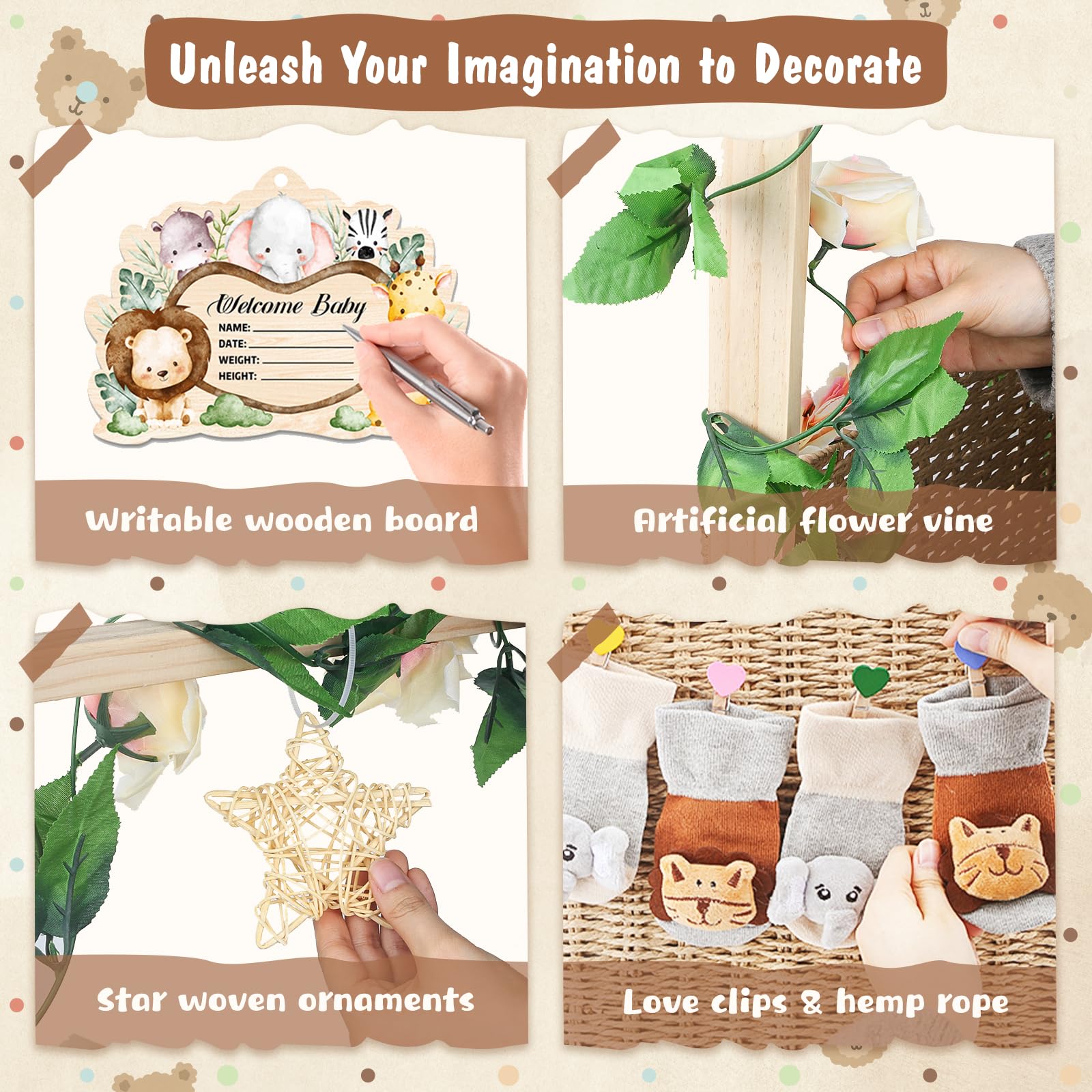 Wisreach wooden heart clip for ribbons or notes
