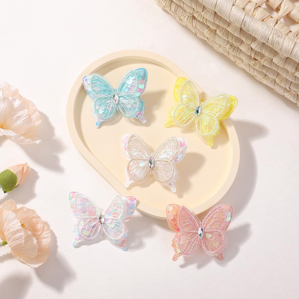 Wistamik butterfly clip showcased on hair demonstrates secure grip for everyday use.