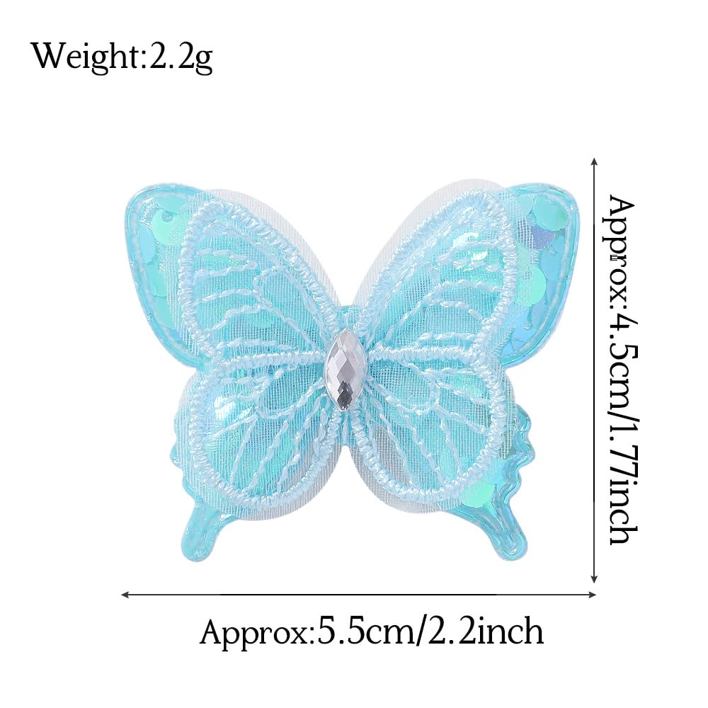 Wistamik butterfly hair clip pink packaged ready gift for little ones.