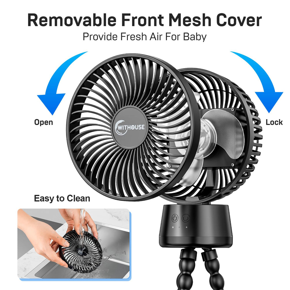 Clip-on setup for travel and on-the-go cooling