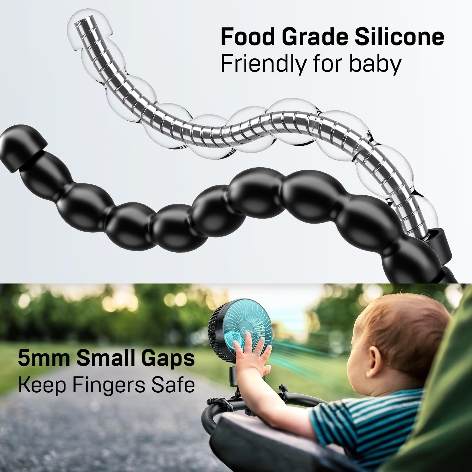 Safety-first design with 5mm gap and detachable front cover