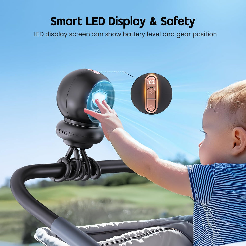 WITHOUSE quiet operation provides nap-friendly, low-noise wind.