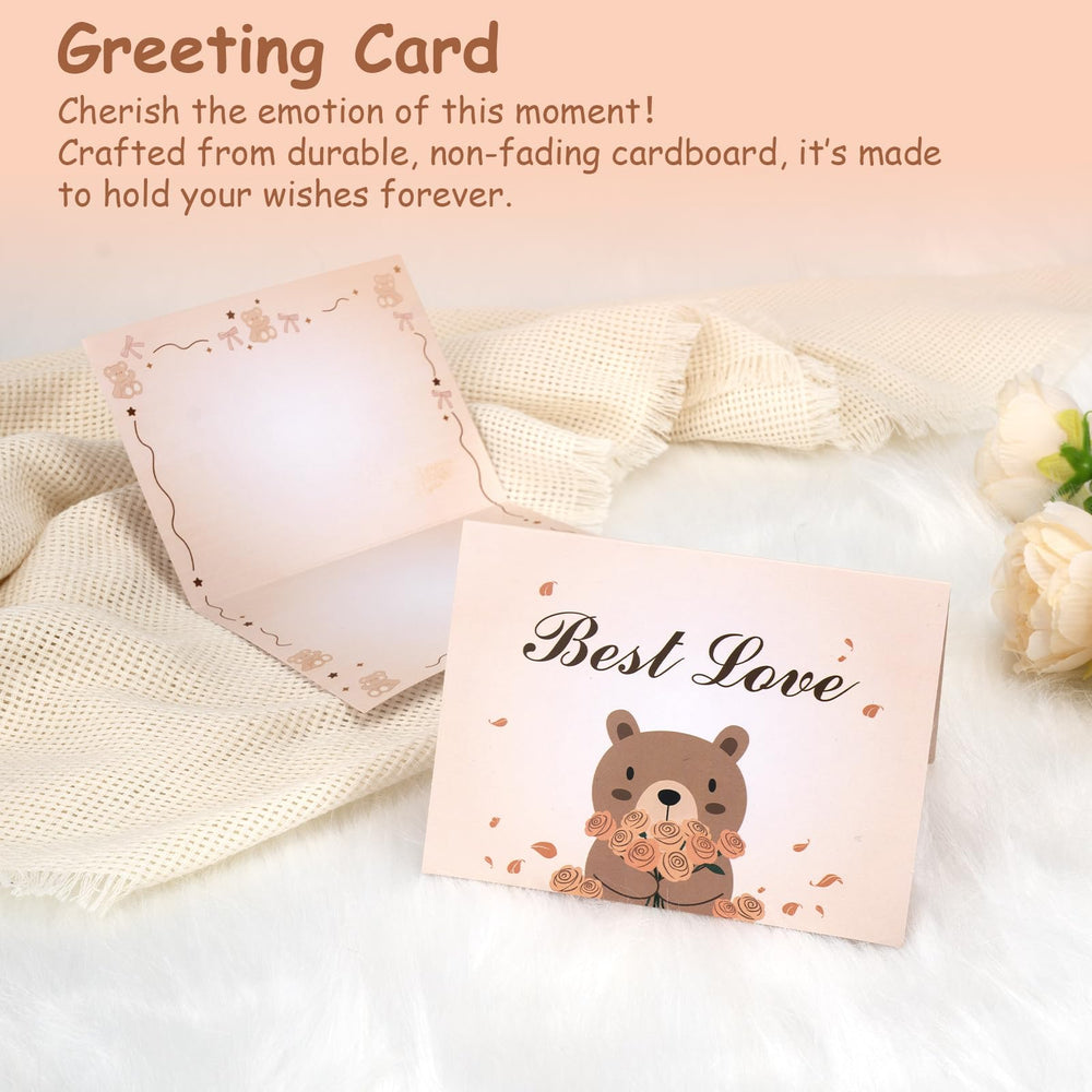 WITOROR bear-shaped name card engraving keepsake