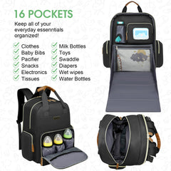 WITSTEP diaper bag changing pad detached and ready for outdoor diaper changes
