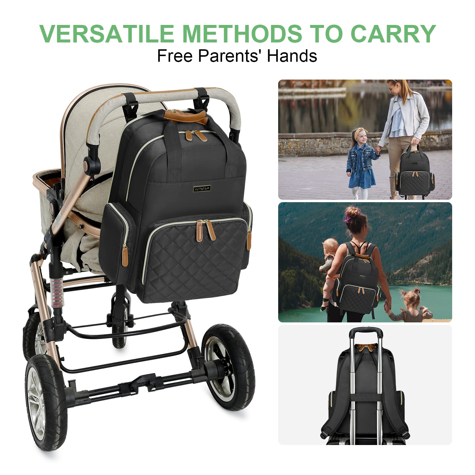 WITSTEP durable materials with reinforced handle for long-lasting daily use