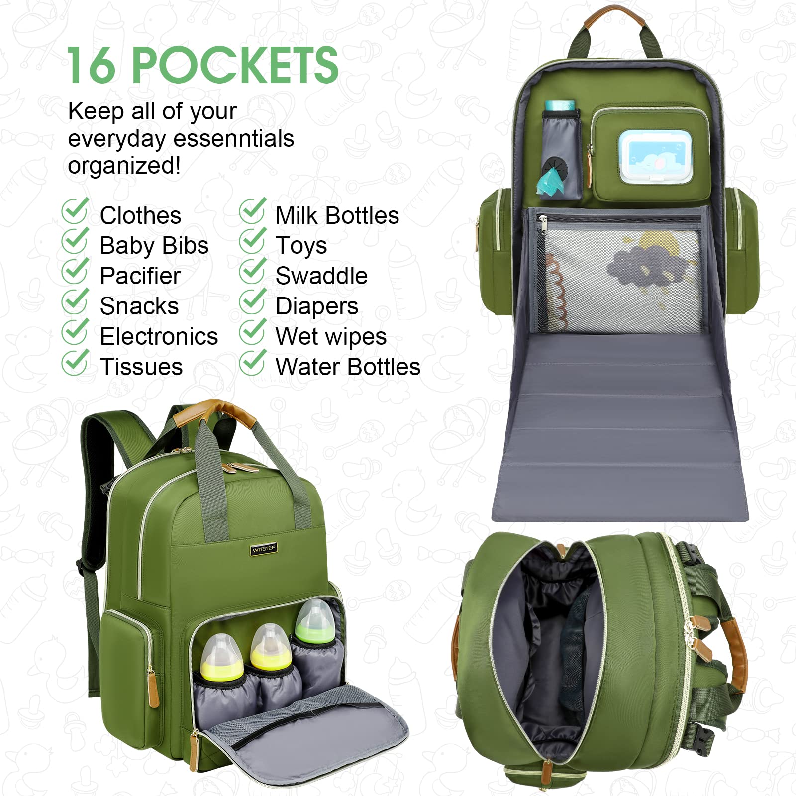 Foil-insulated front pocket preserves bottle temperature outdoors.