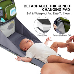 WITSTEP bag with multiple pockets keeps baby essentials neatly organized.