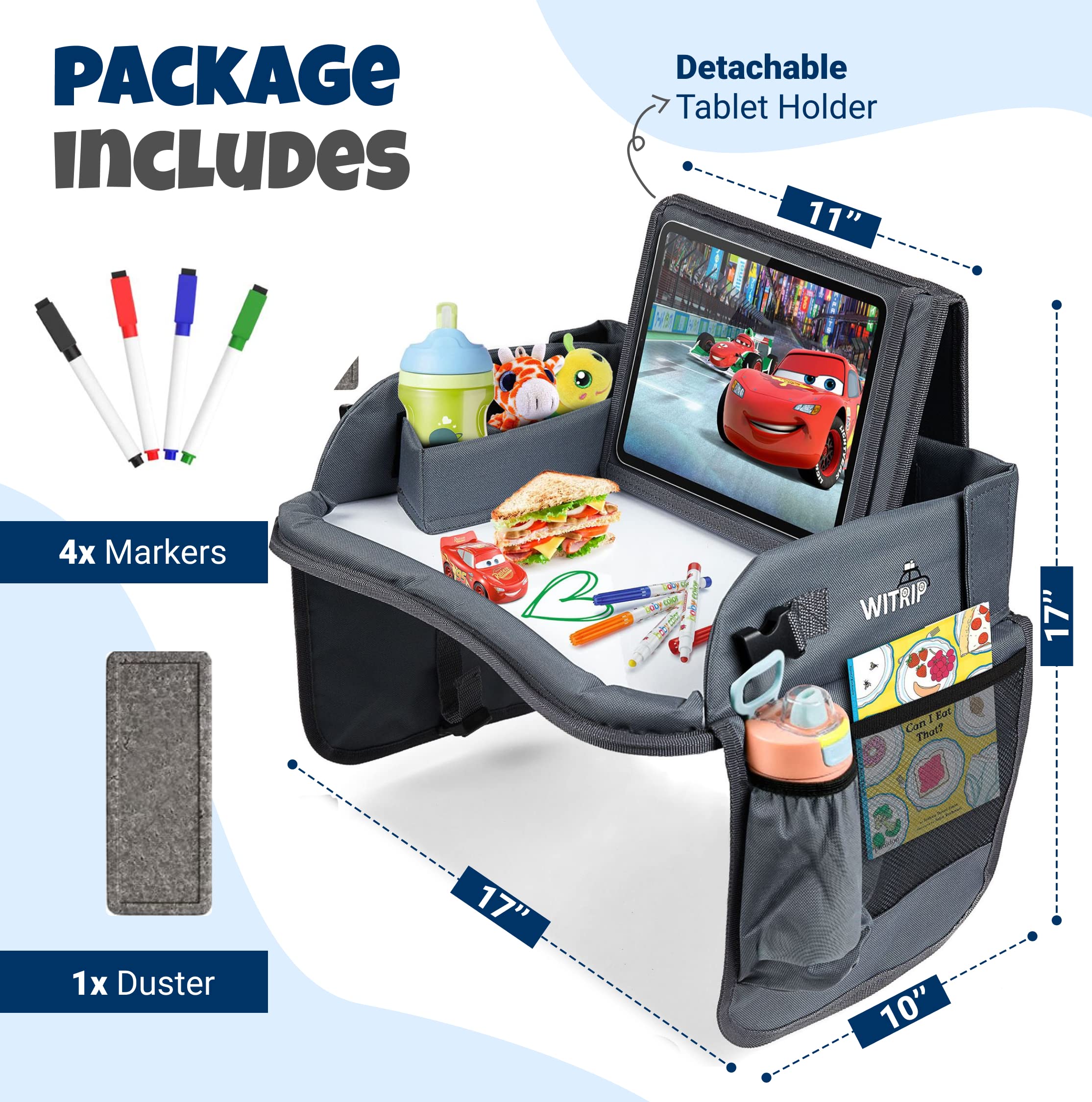 WITRIP fold-flat design for easy storage in cars planes and bags