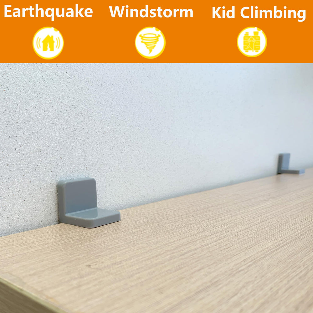 Wizczjvq anti-tip strap on a dresser demonstrating secure attachment