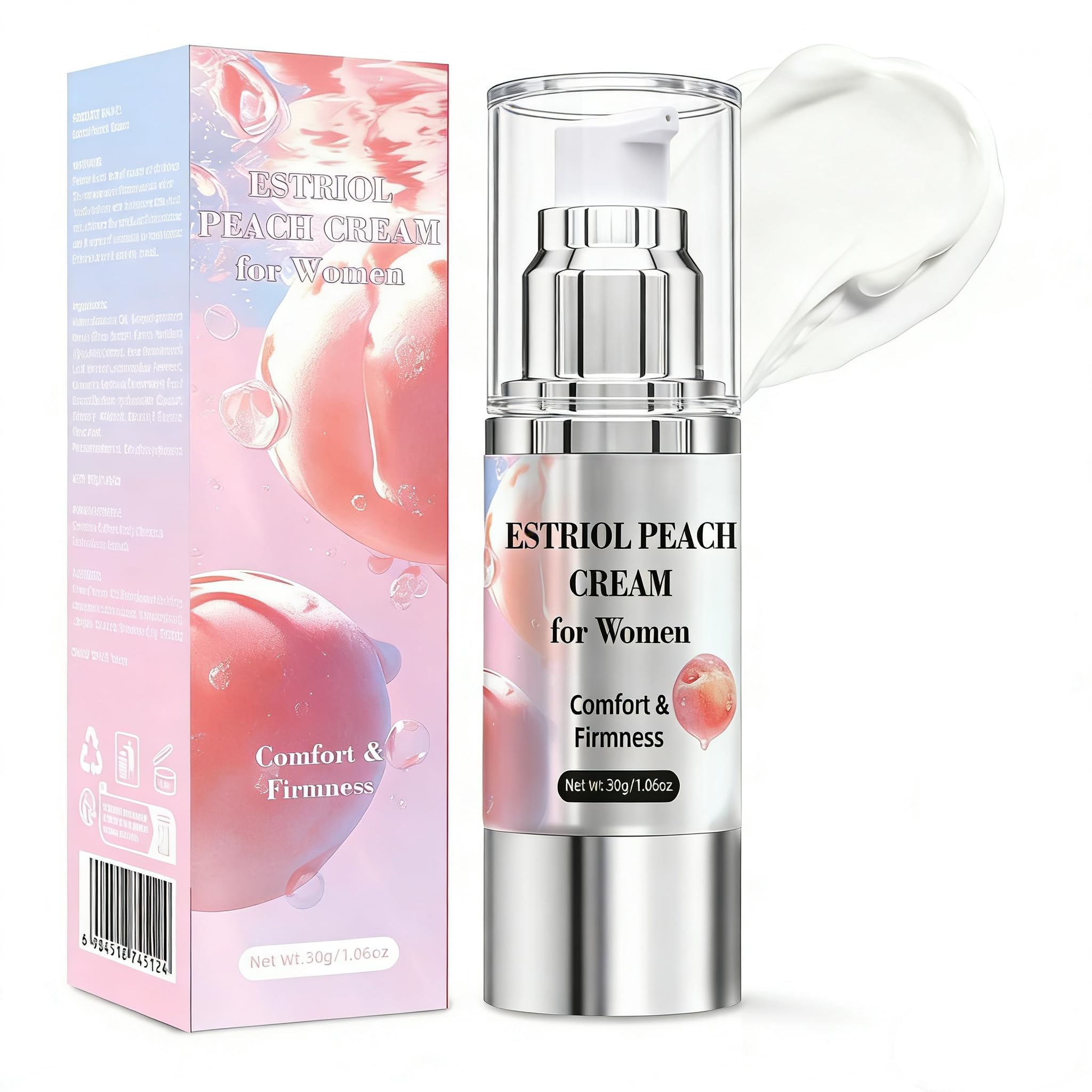 WJunHua bioidentical estriol cream bottle for daily intimate moisture.