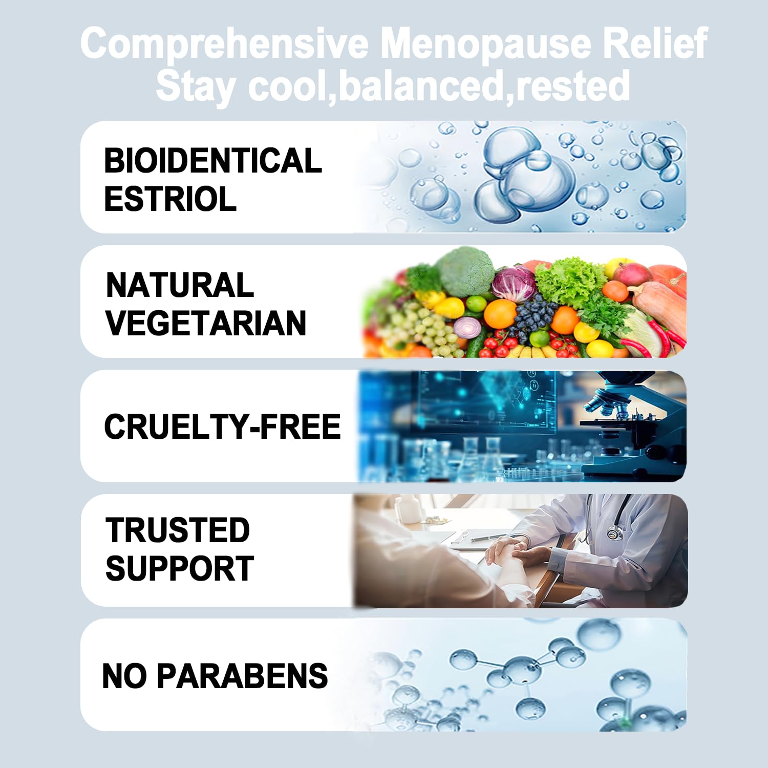 WJunHua formula label emphasizes clean, paraben-free ingredients.