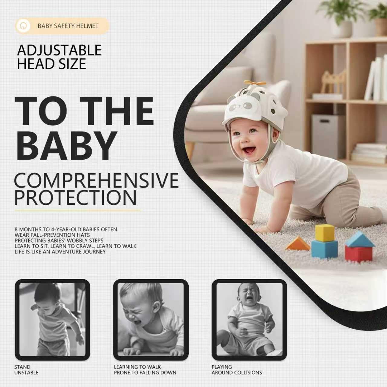 WKC 3-in-1 safety set shown together in beige