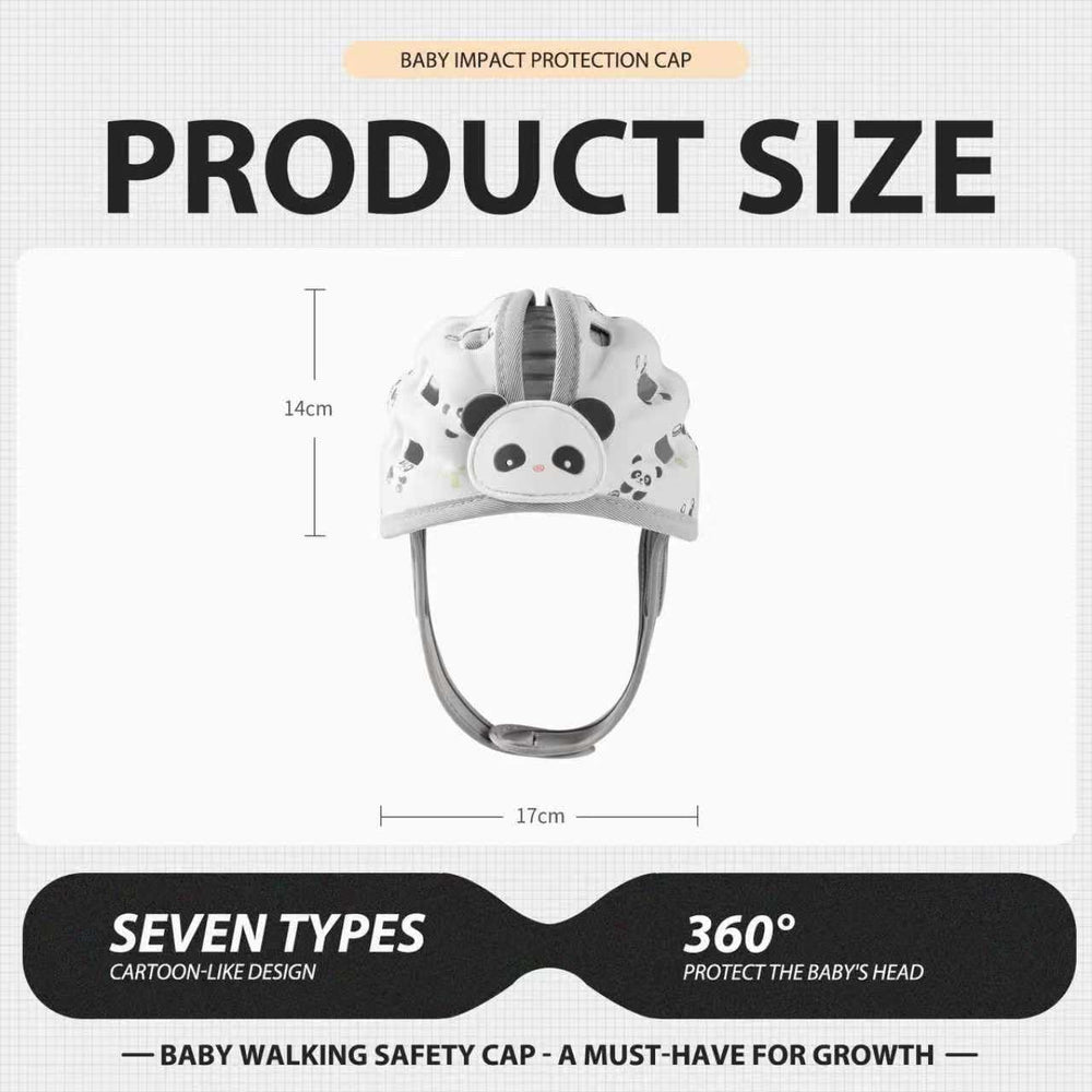 WKC helmet with breathable cotton-mesh fabric keeps baby cool
